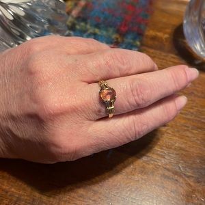 10k gold blush pink ring size 7